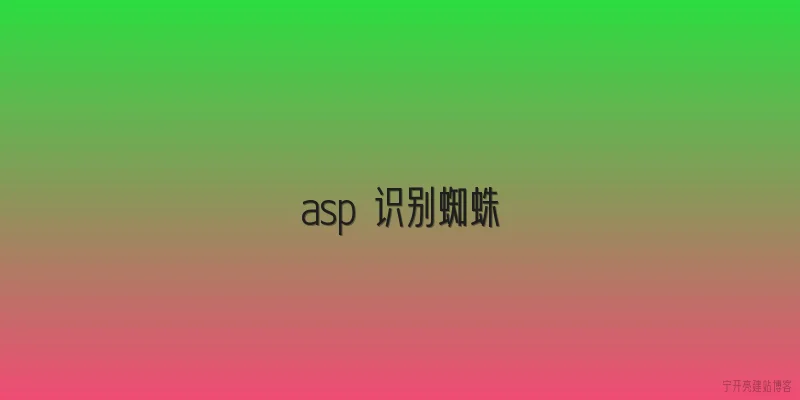 asp 识别蜘蛛