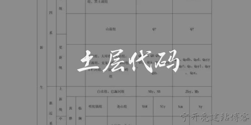 土层代码
