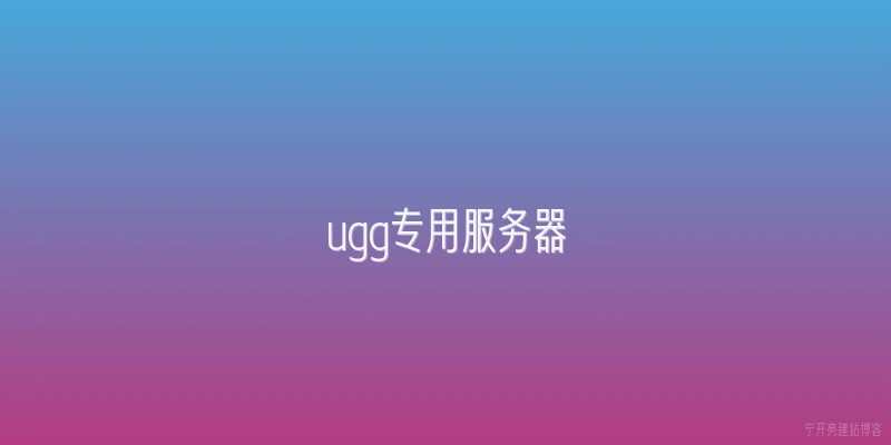 ugg专用服务器