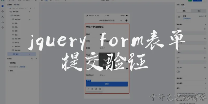 jquery form表单提交验证