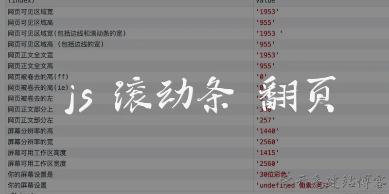 JS scrollbar pagination