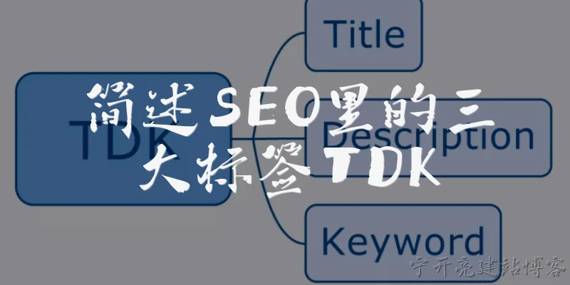 简述SEO里的三大标签TDK:SEO里的三大标签TDK具体指什么？