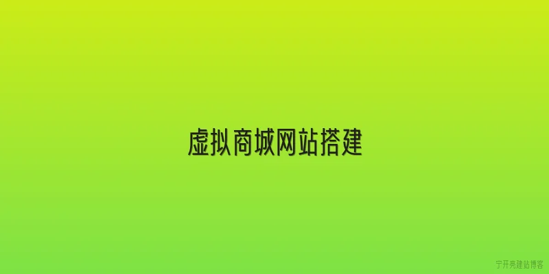 虚拟商城网站搭建