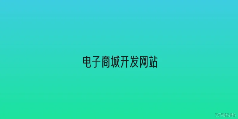 电子商城开发网站