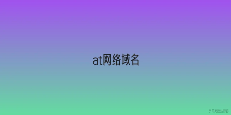 at网络域名