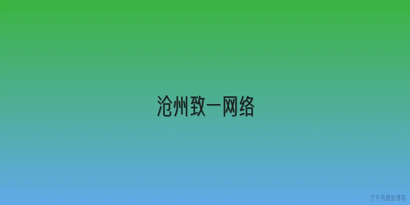 沧州致一网络
