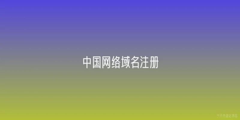中国网络域名注册