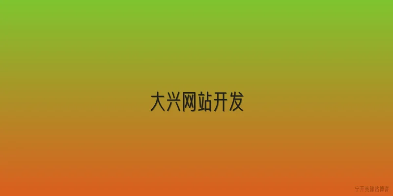 大兴网站开发