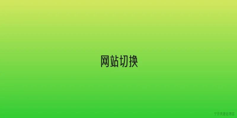 网站切换