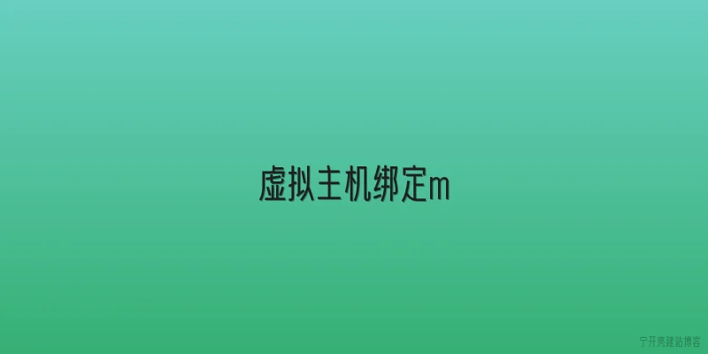 虚拟主机绑定m